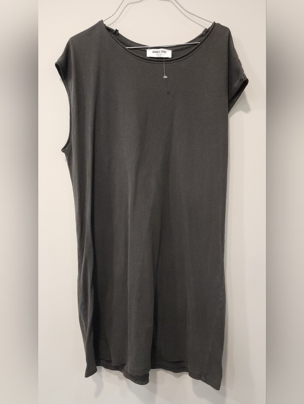 NWOT Double Zero Women's Black Sleeveless Shift Dress SZ L